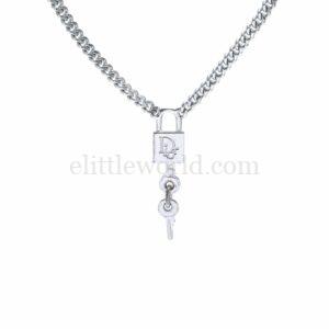 【二手】CHRISTIAN DIOR 鎖扣吊飾項鍊 VV2374