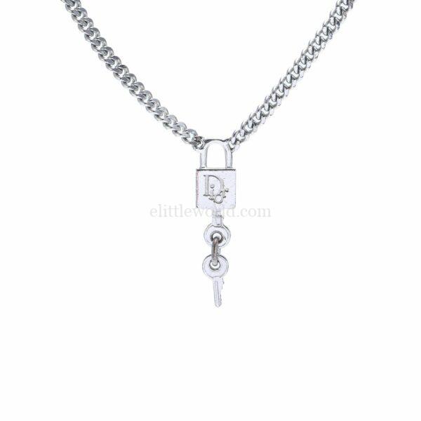 【二手】CHRISTIAN DIOR 鎖扣吊飾項鍊 VV2374