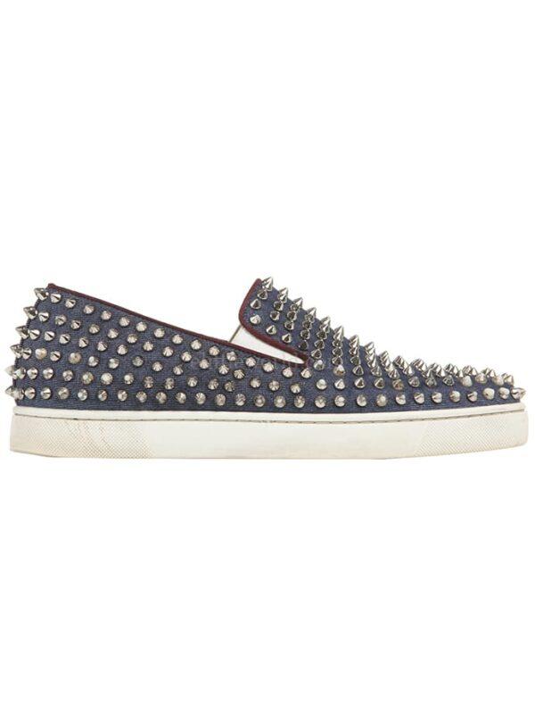 【二手】CHRISTIAN LOUBOUTIN 鉚釘飾樂福鞋 41