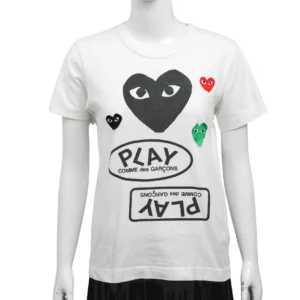 【二手】COMME DES GARCONS PLAY LOGO T 恤 L E20792
