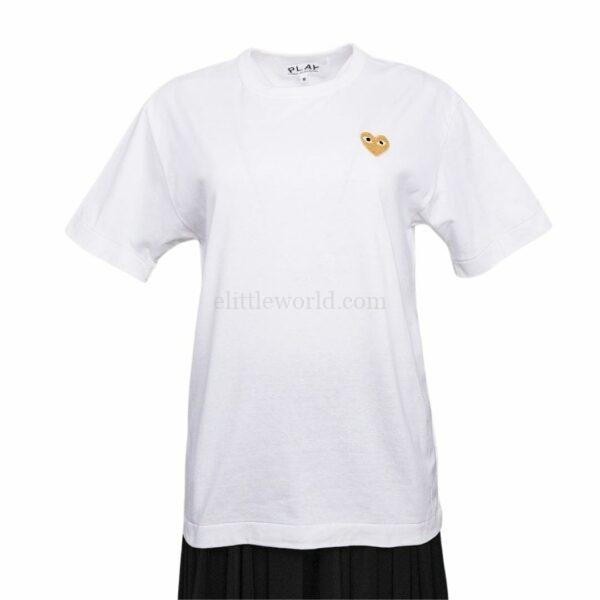 【二手】COMME DES GARCONS PLAY LOGO T 恤 M E17371