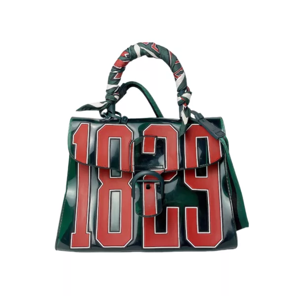 【二手】DELVAUX BRILLANT PVC綠色手提包 YY1642