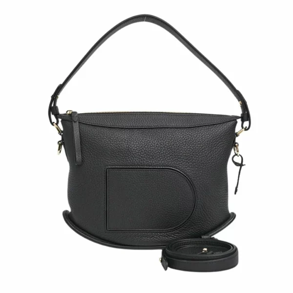 【二手】DELVAUX PIN SWING 皮革水桶包 E22331