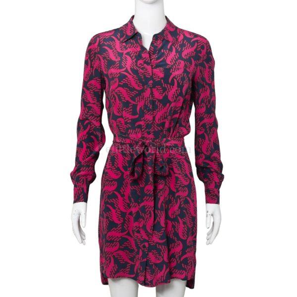 【二手】DIANE VON FURSTENBERG 系帶裹身連衣裙 0 E17350