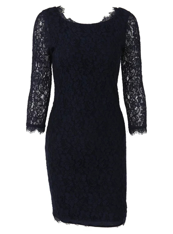 【二手】DIANE VON FURSTENBERG 蕾絲合身連衣裙 6