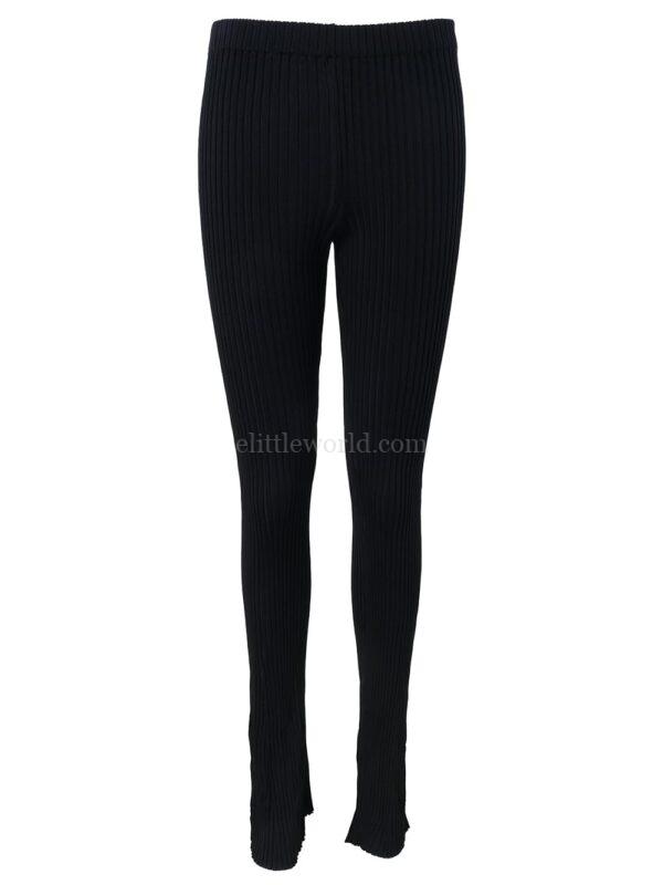 【二手】DION LEE 羅紋針織修身長褲 S