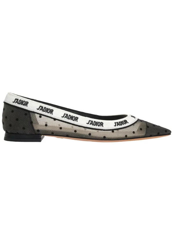 【二手】DIOR 網紗波點平底鞋 35