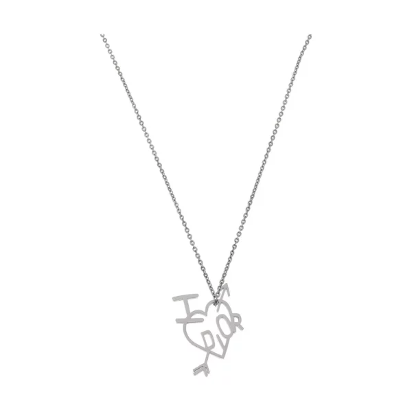 【二手】DIOR 愛心'DIOR'字體 項鍊 PD1725