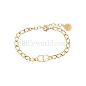 【二手】DIOR PETIT CD LOGO 手鏈 YY1913