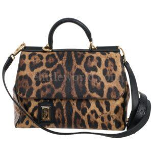 【二手】DOLCE & GABBANA 豹紋印花托特包