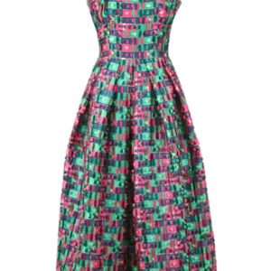 【二手】DOLCE & GABBANA 磨損邊拼接長裙 38