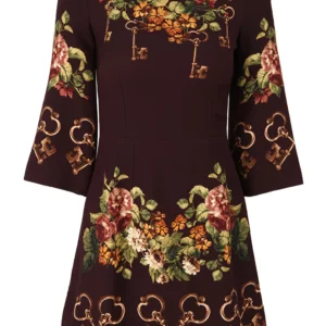【二手】DOLCE & GABBANA 花卉印花連衣裙 40