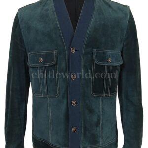 【二手】DOLCE & GABBANA 絨面皮夾克 48
