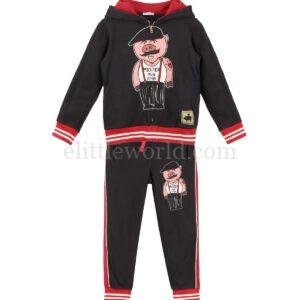 【二手】DOLCE & GABBANA KIDS 童裝動物圖案運動套裝 6Y