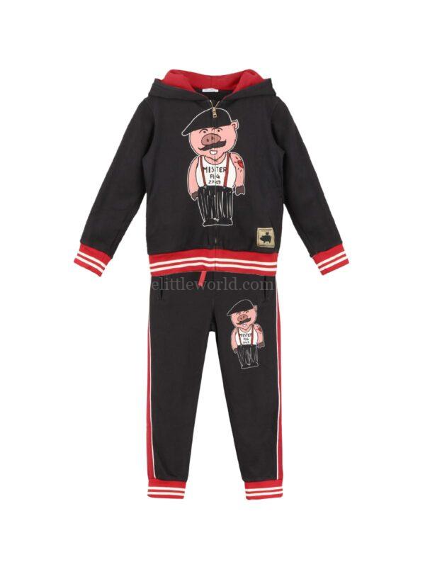 【二手】DOLCE & GABBANA KIDS 童裝動物圖案運動套裝 6Y