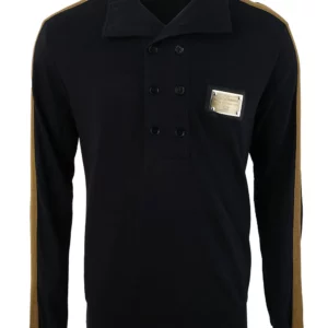 【二手】DOLCE & GABBANA LOGO 標牌長袖POLO衫 46