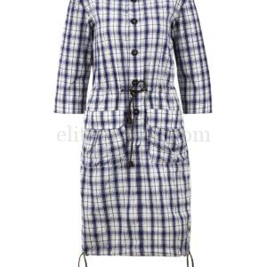 【二手】DSQUARED2 抽繩飾格紋連衣裙 40