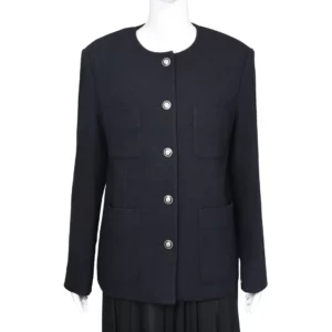 【未使用品】DUNST 無領花呢外套 S E16874