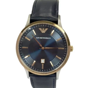 【二手】EMPORIO ARMANI 深藍色 石英手錶 PD1366