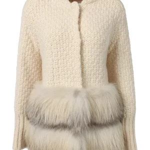 【二手】ERMANNO SCERVINO 皮草拼接外套 38