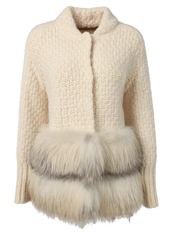【二手】ERMANNO SCERVINO 皮草拼接外套 38