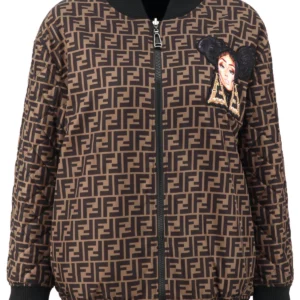 【二手】FENDI 雙面刺繡填充夾克 40