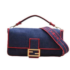 【二手】FENDI BAGUETTE 牛仔布手袋 YY1652