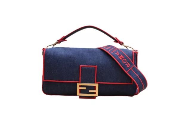 【二手】FENDI BAGUETTE 牛仔布手袋 YY1652