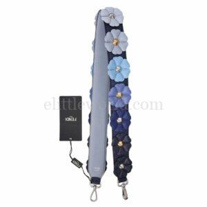【未使用品】FENDI FLOWERLAND 鑲釘肩帶 E18965