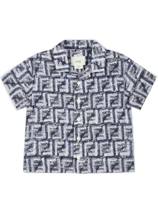 【意大利】FENDI KIDS FF 圖案襯衫 12Y