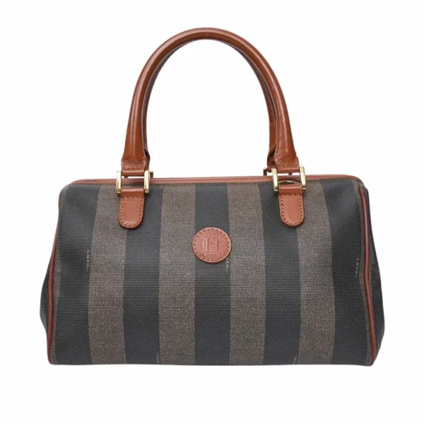 【中古】FENDI PEQUIN 波士頓手提包 E18549