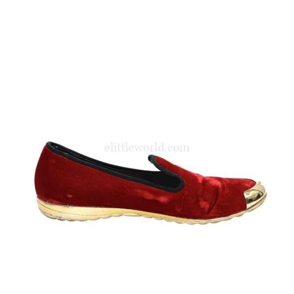 【二手】GIUSEPPE ZANOTTI 絨面革平底鞋 35 E18944