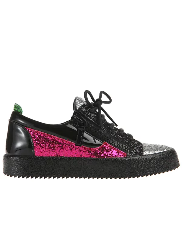 【二手】GIUSEPPE ZANOTTI 閃片拼色休閒鞋 38.5