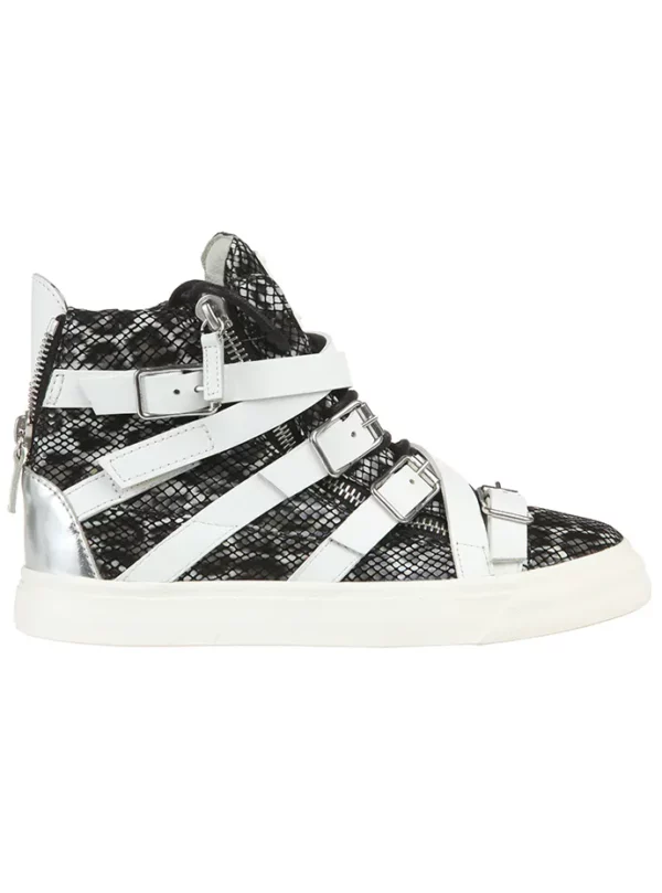【二手】GIUSEPPE ZANOTTI 系帶飾高幫板鞋 40