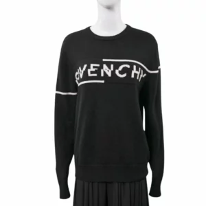 【全新】GIVENCHY 分裂 LOGO 毛衣 M E19283