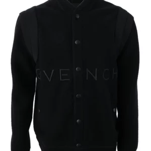 【二手】GIVENCHY LOGO 刺繡飛行員夾克 XS