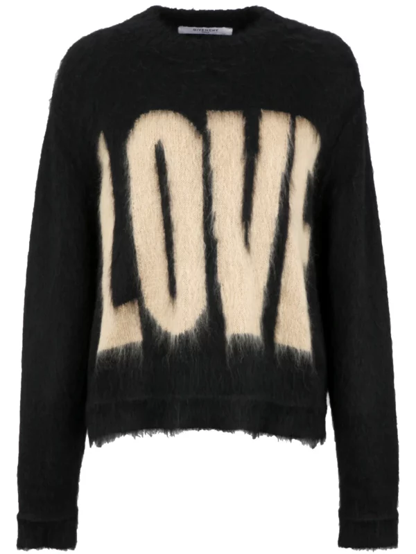 【二手】GIVENCHY LOVE 嵌花針織毛衣 M