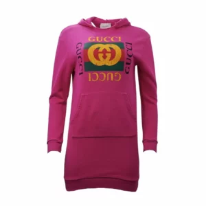 【二手】GUCCI 童裝連帽長衛衣 12A E12770