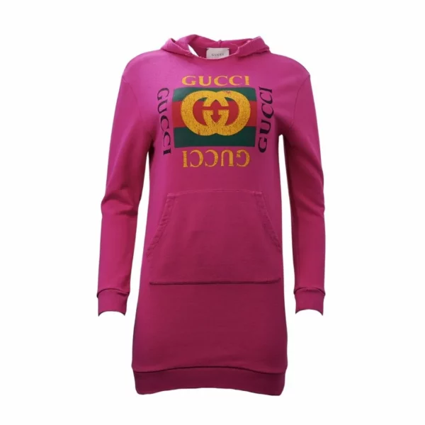 【二手】GUCCI 童裝連帽長衛衣 12A E12770