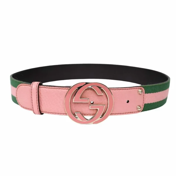 【二手】GUCCI G LOGO扣皮帶 95 114876 E16357