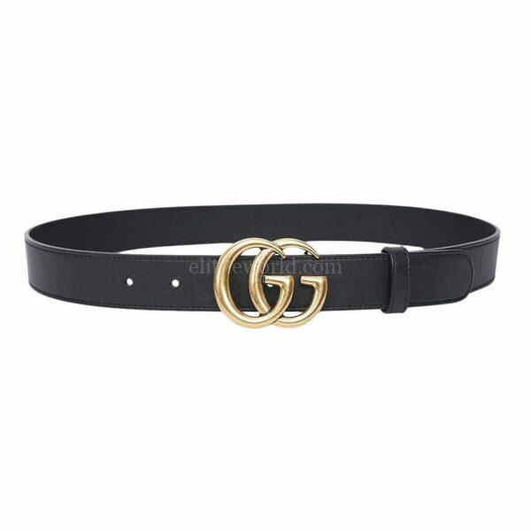 【二手】GUCCI GG扣環真皮腰帶 100 E17973