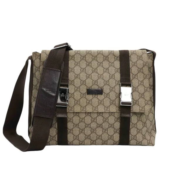 【二手】GUCCI GG 提花雙扣單肩包 122373 E22318