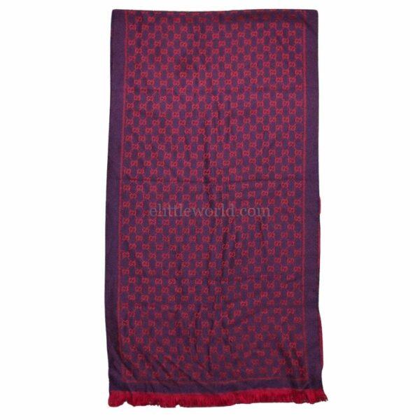 【二手】GUCCI GG 羊毛提花圍巾 411115 E20167