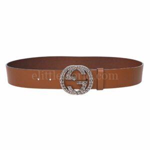 【二手】GUCCI GG 鉚釘扣環腰帶 80 309253 E19063