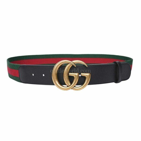 【二手】GUCCI GG扣環皮帶 85 409416 E18757
