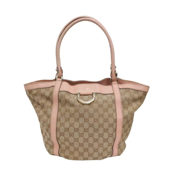 【二手】GUCCI GG ABBEY 帆布手提包 211982 E22068