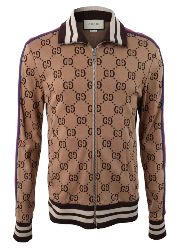 【二手】GUCCI GG 提花拉鍊夾克 M