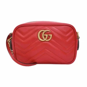 【未使用品】GUCCI GG MARMONT 皺褶迷你袋 448065 E22979