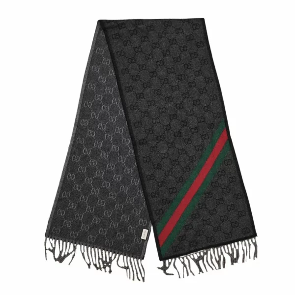 【二手】GUCCI GG MONOGRAM 羊毛圍巾 E20455