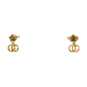 【二手】GUCCI GG RUNNING 18K金 星星耳環 PD2012